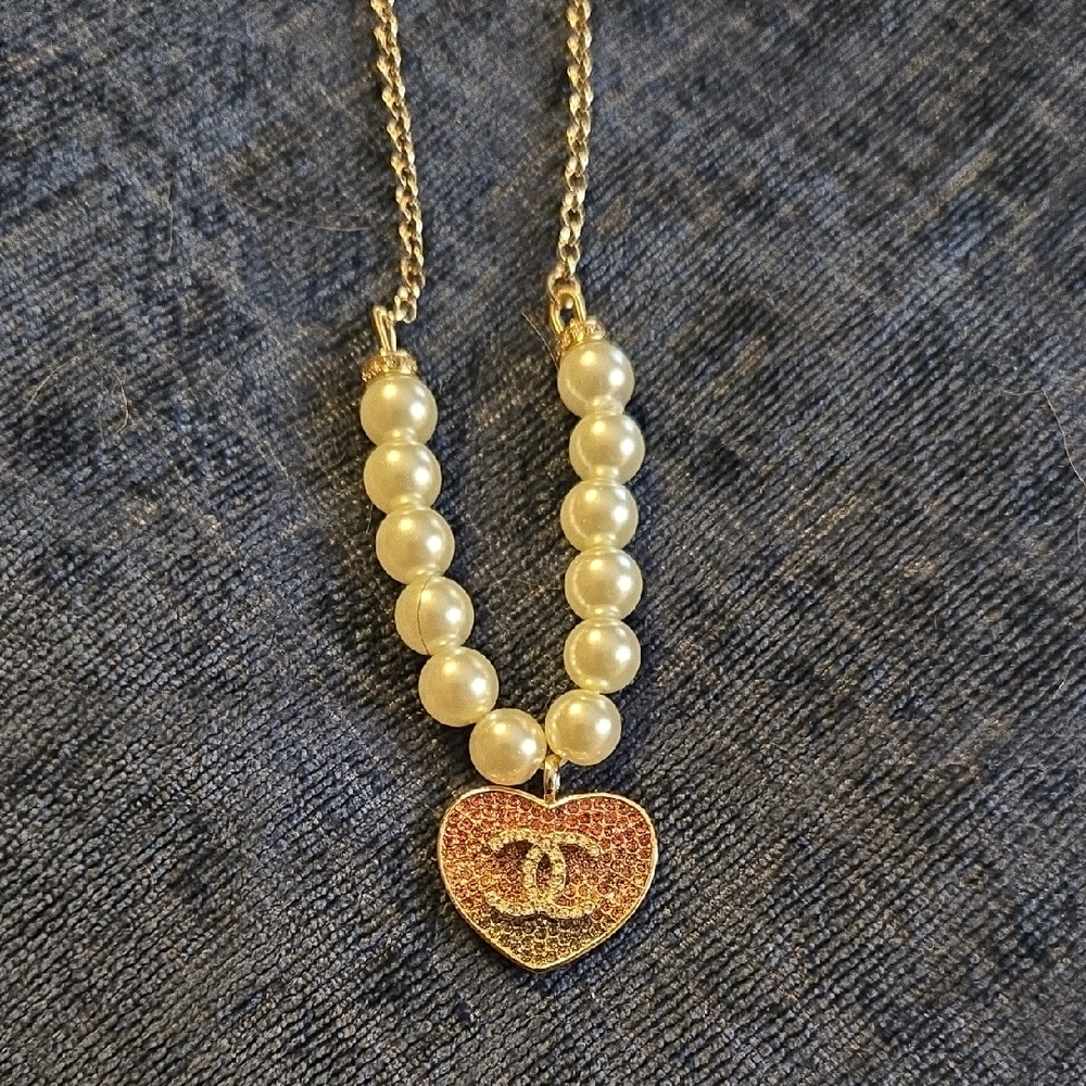 Gorgeous Ombre Heart Iconic Logo Necklace